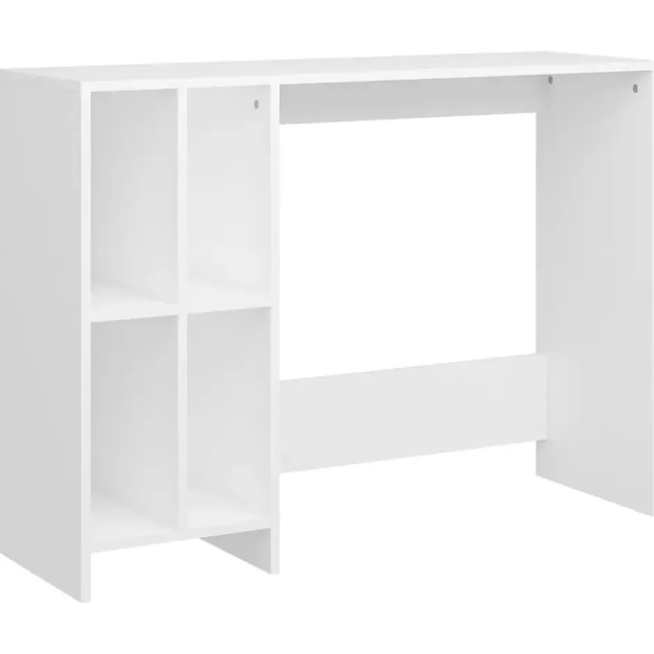 vidaXL - Bureau - Wit - Bewerkt hout