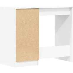 vidaXL - Bureau - Wit - Bewerkt hout