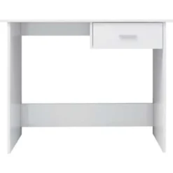 vidaXL - Bureau - Wit - Bewerkt hout