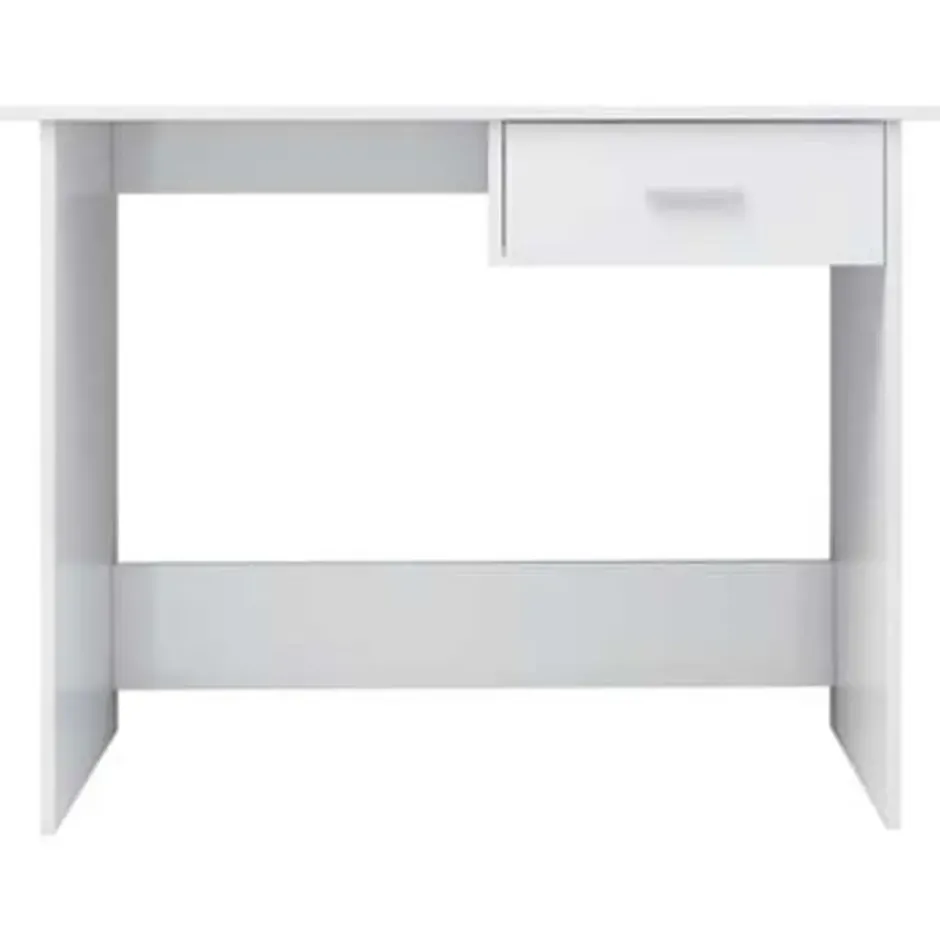 vidaXL - Bureau - Wit - Bewerkt hout