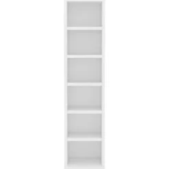 vidaXL - Cd-kast - Wit - Bewerkt hout