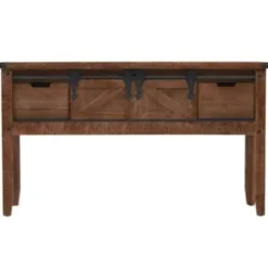 vidaXL - Consoletafel - Bruin - Hout