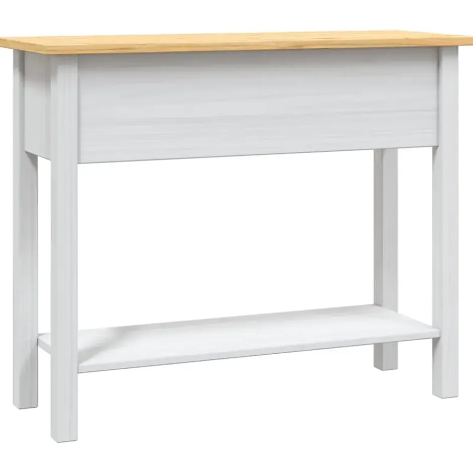 vidaXL - Console Tafel - Wit - Grenenhout
