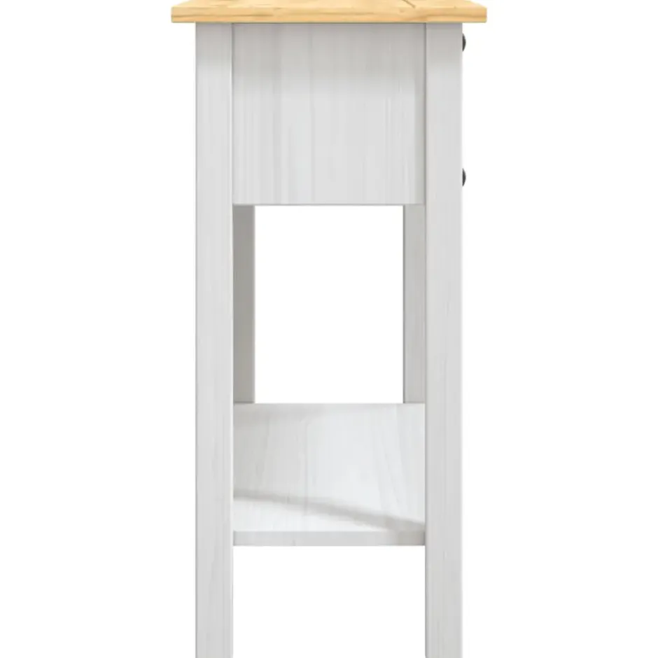 vidaXL - Console Tafel - Wit - Grenenhout