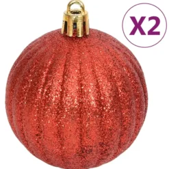 vidaXL 108-delige Kerstballenset goud en rood