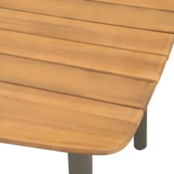 vidaXL - 5-delige Tuinset 4 fauteuils grijs stoelen - Poly rattan - 150x90 cm