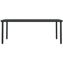 vidaXL - 7-delige Tuinset met kussens 6 grijs verstelbaar stoelen - 200x100 cm