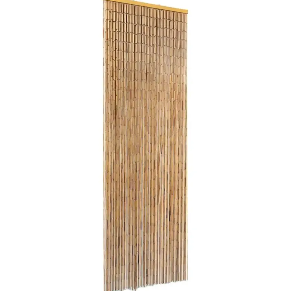 vidaXL - Deurgordijn - Bruin - Bamboe - 56 x 185 cm