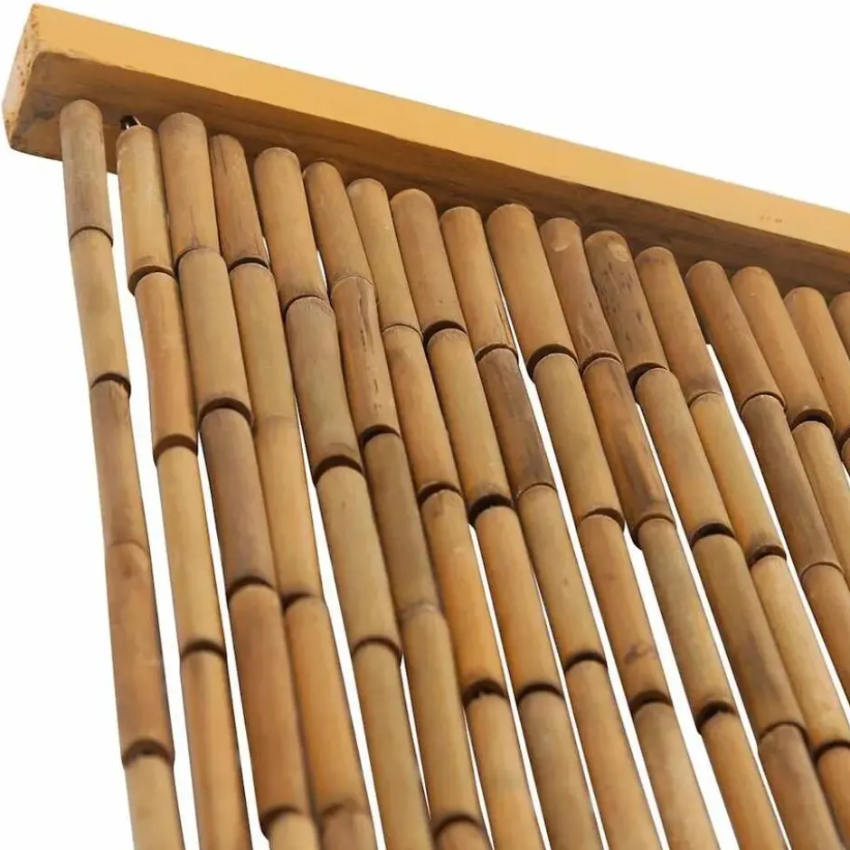 vidaXL - Deurgordijn - Bruin - Bamboe - 56 x 185 cm