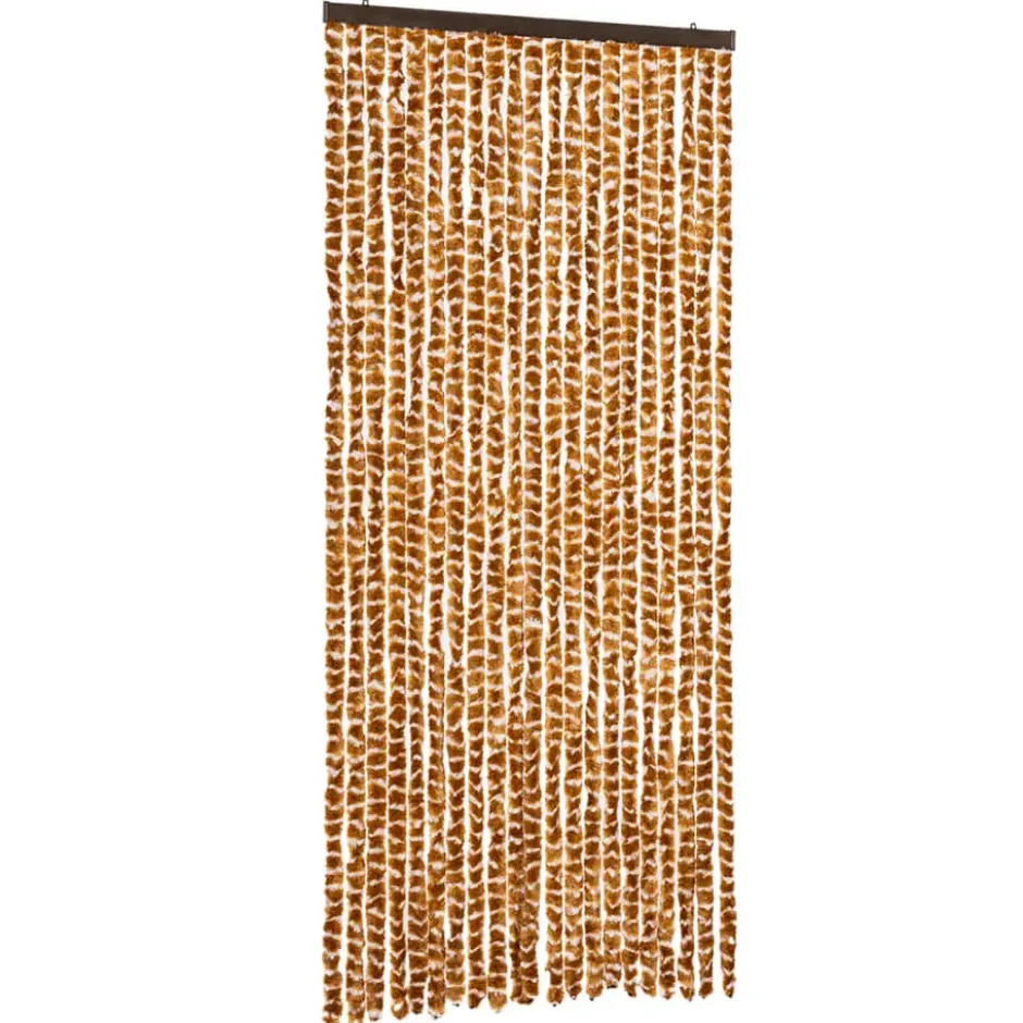 vidaXL - Deurgordijn - Geel - Polypropyleen - 90 x 220 cm