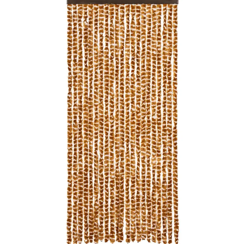 vidaXL - Deurgordijn - Geel - Polypropyleen - 90 x 220 cm