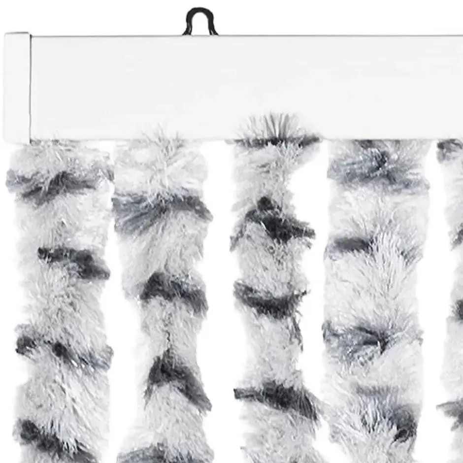 vidaXL - Deurgordijn - Grijs - Polypropyleen - 90 x 220 cm
