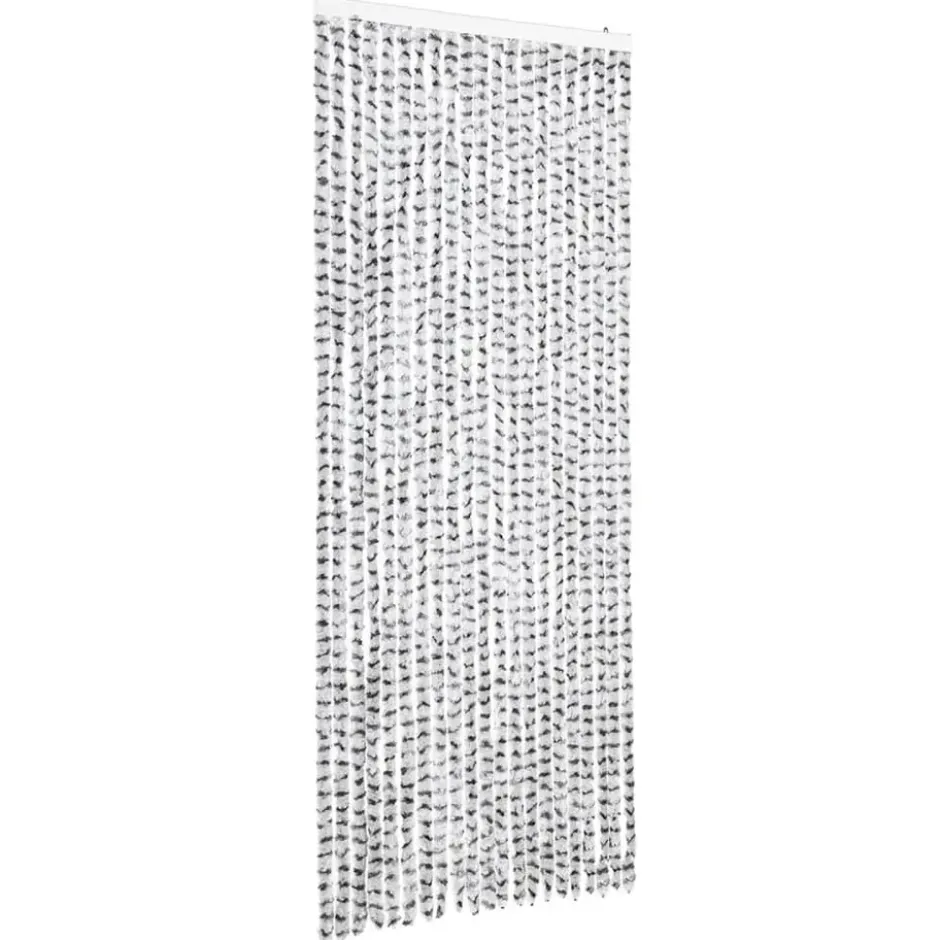 vidaXL - Deurgordijn - Grijs - Polypropyleen - 90 x 220 cm