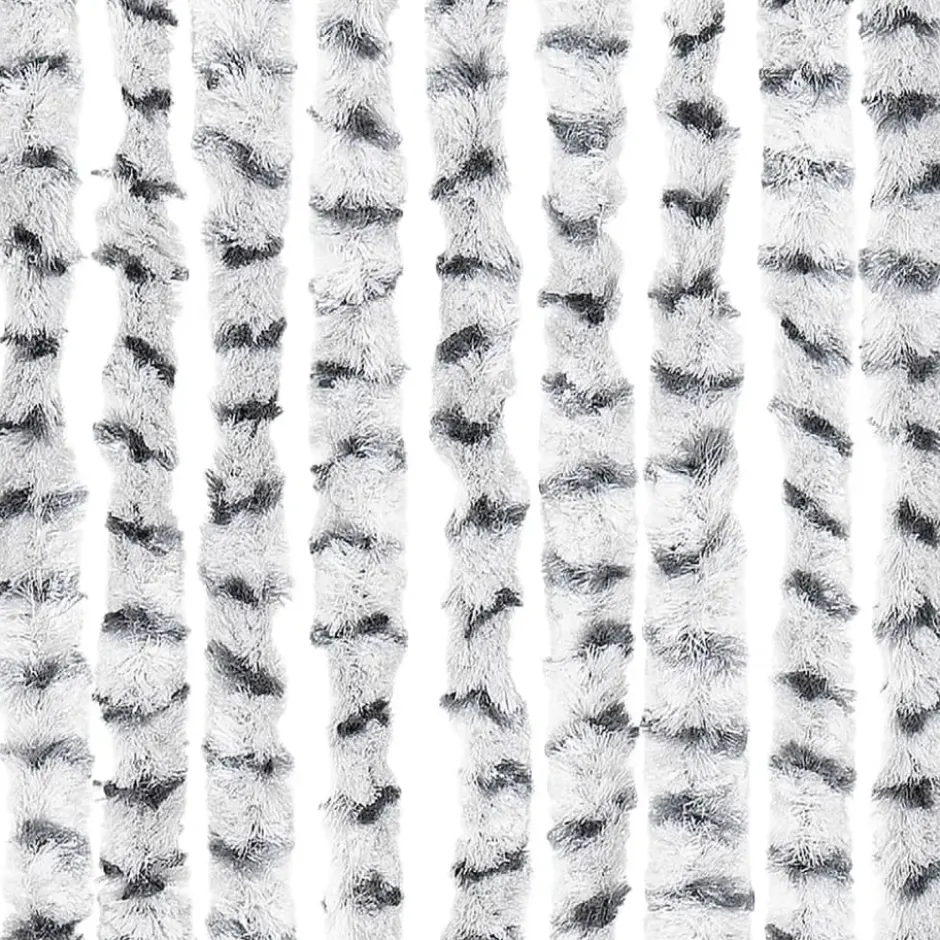 vidaXL - Deurgordijn - Grijs - Polypropyleen - 90 x 220 cm