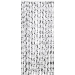 vidaXL - Deurgordijn - Grijs - Polypropyleen - 90 x 220 cm