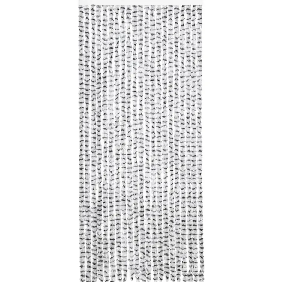 vidaXL - Deurgordijn - Grijs - Polypropyleen - 90 x 220 cm