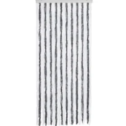 vidaXL - Deurgordijn - Grijs - Polypropyleen - 90 x 200 cm