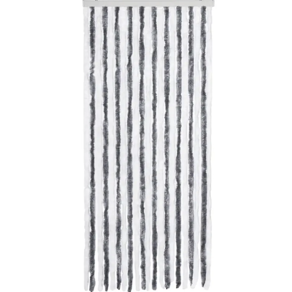 vidaXL - Deurgordijn - Grijs - Polypropyleen - 90 x 200 cm