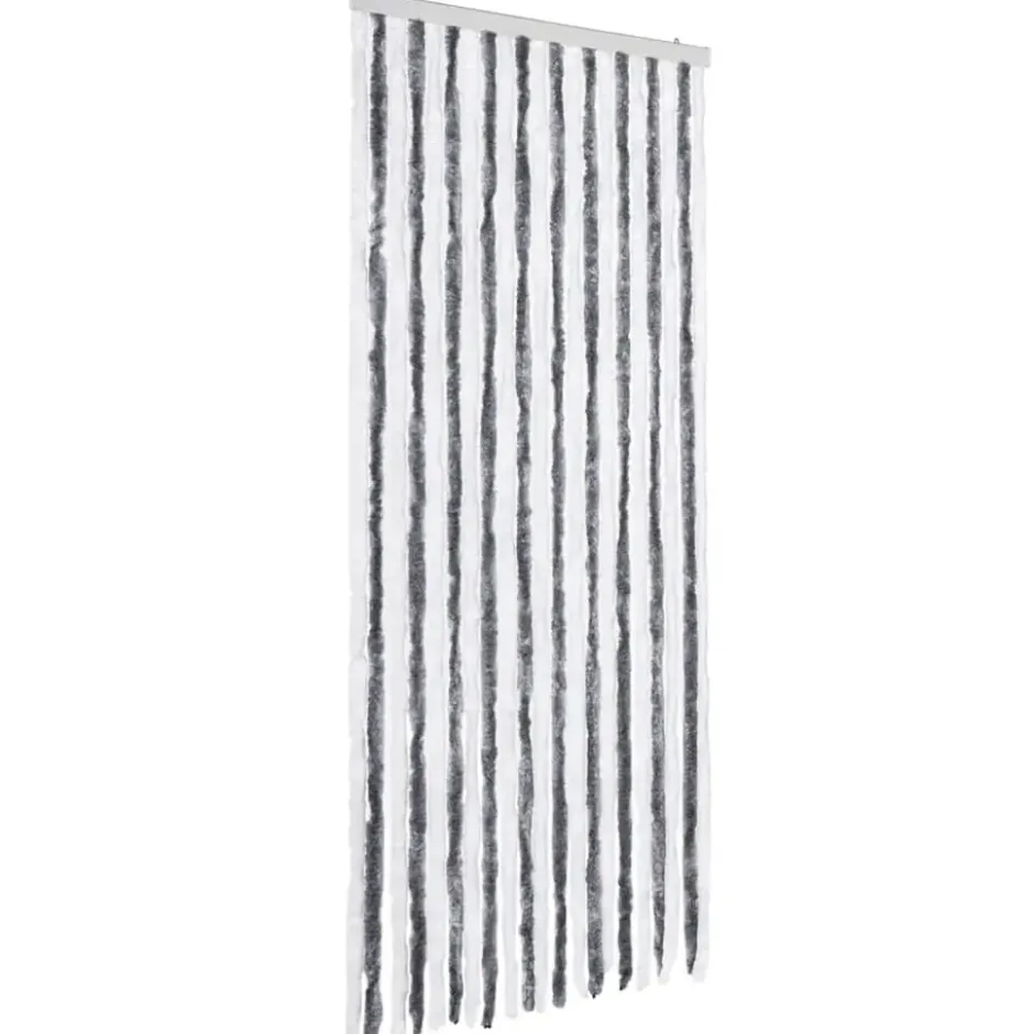 vidaXL - Deurgordijn - Grijs - Polypropyleen - 90 x 200 cm