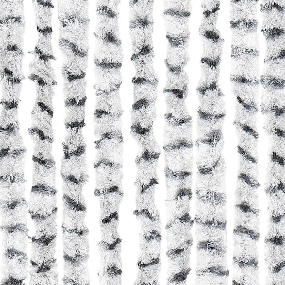 vidaXL - Deurgordijn - Grijs - Polypropyleen - 100 x 220 cm