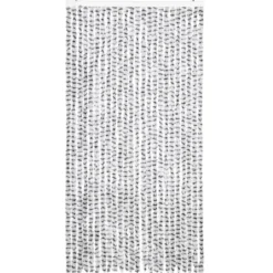 vidaXL - Deurgordijn - Grijs - Polypropyleen - 100 x 220 cm
