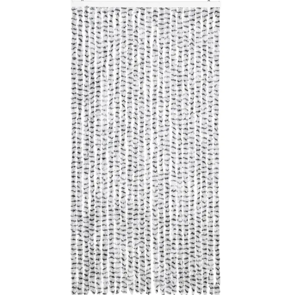 vidaXL - Deurgordijn - Grijs - Polypropyleen - 100 x 220 cm