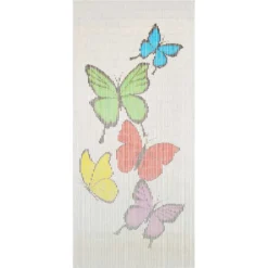 vidaXL - Deurgordijn - Multikleur - Bamboe - 90 x 200 cm