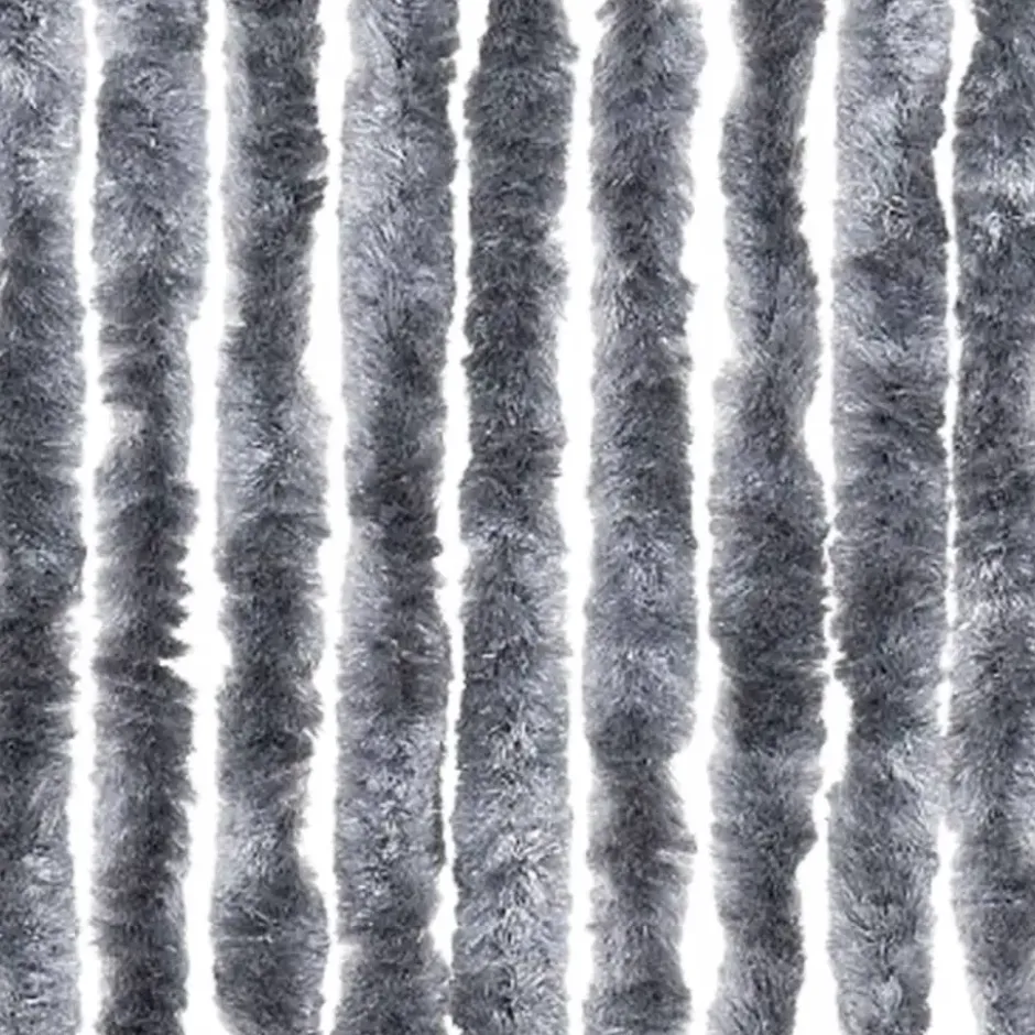 vidaXL - Deurgordijn - Zilver - Polypropyleen - 90 x 200 cm