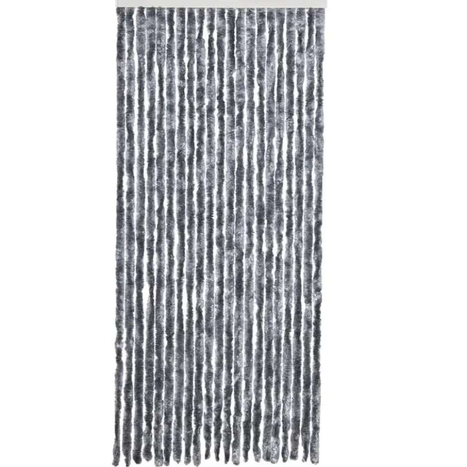 vidaXL - Deurgordijn - Zilver - Polypropyleen - 90 x 200 cm