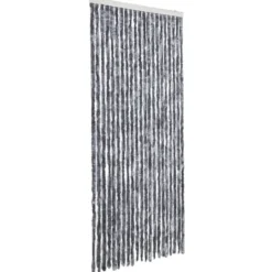 vidaXL - Deurgordijn - Zilver - Polypropyleen - 90 x 200 cm