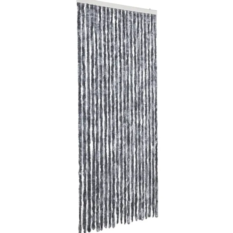vidaXL - Deurgordijn - Zilver - Polypropyleen - 90 x 200 cm