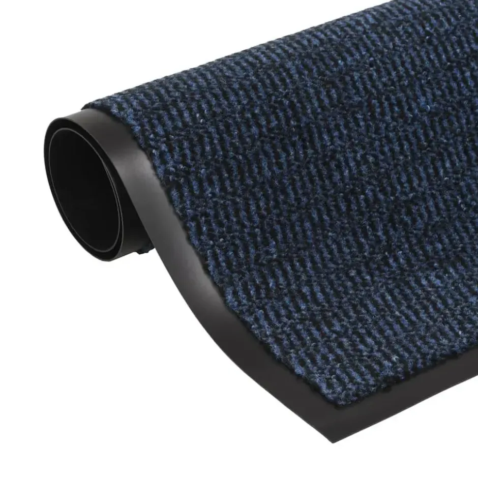 vidaXL - Deurmat - Blauw - Stof - 80 x 120 cm