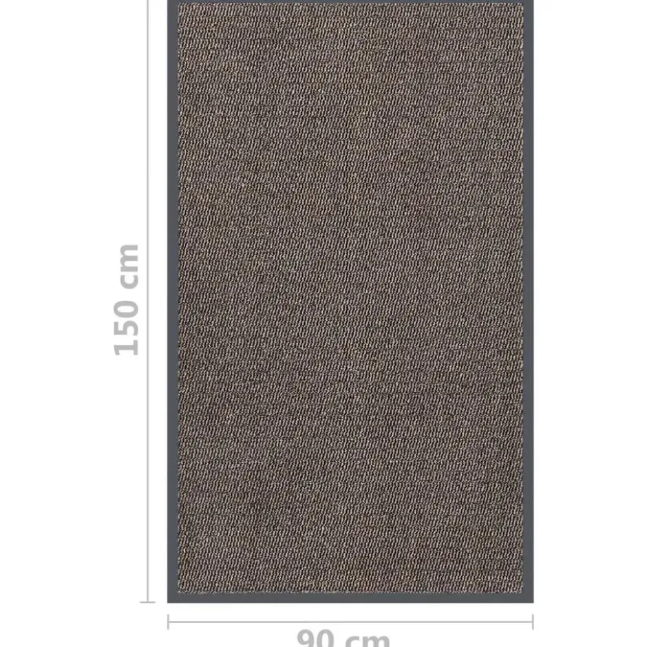 vidaXL - Deurmat - Bruin - Polypropyleen - 90 x 150 cm