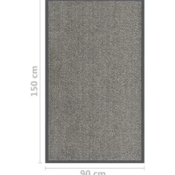 vidaXL - Deurmat - Bruin - Polypropyleen - 90 x 150 cm