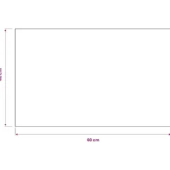 vidaXL - Deurmat - Zwart - Stof - 40 x 60 cm