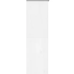 vidaXL - 2-deurs Kledingkast BODO - Massief grenenhout - Wit - 99x53.5x173 cm