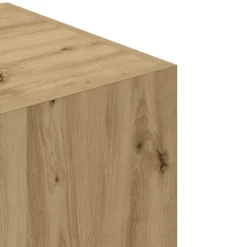 vidaXL - 2-deurs Kledingkast met 2 lades - Hout - artisan eiken - 80x52x180 cm