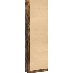 vidaXL - 2-deurs Kledingkast met planken - Hout - Gerookt eiken - 55x25x189 cm