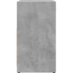 vidaXL - 2-deurs Wastafelonderkast - Betongrijs - Bewerkt hout - 60x33x60 cm