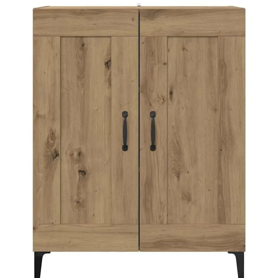 vidaXL - Dressoir Artisan Eiken 69,5x34x90 cm Bewerkt hout