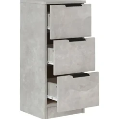 vidaXL - Dressoir - Grijs - Bewerkt hout - 2 stuks