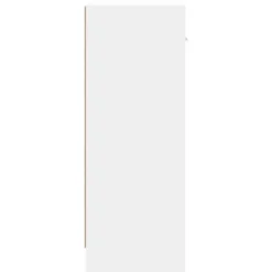 vidaXL - Dressoir met 3 deuren 3 lades - Wit - Bewerkt hout - 91x28x75 cm