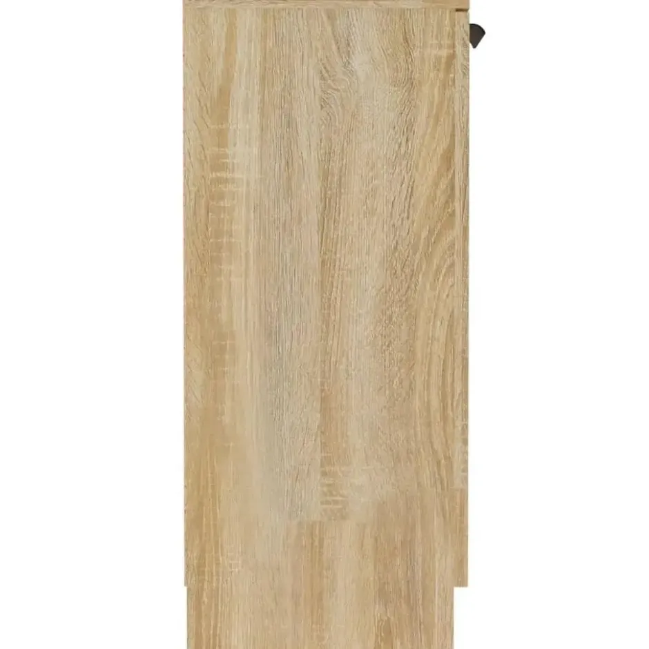 vidaXL - Dressoir met 2 deuren - Sonoma eiken - Bewerkt hout - 60x30x70 cm