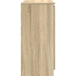 vidaXL - Dressoir met lades 100,5x35x76 cm spaanplaat sonoma eikenkleurig