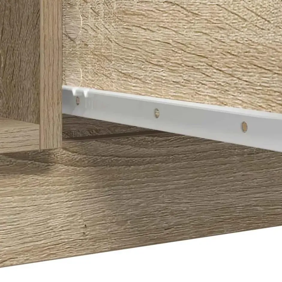 vidaXL - Dressoir met lades 100,5x35x76 cm spaanplaat sonoma eikenkleurig