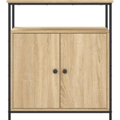 vidaXL - Dressoir met 1 plank 2 deuren - Sonoma eiken - Hout -70x30x80 cm