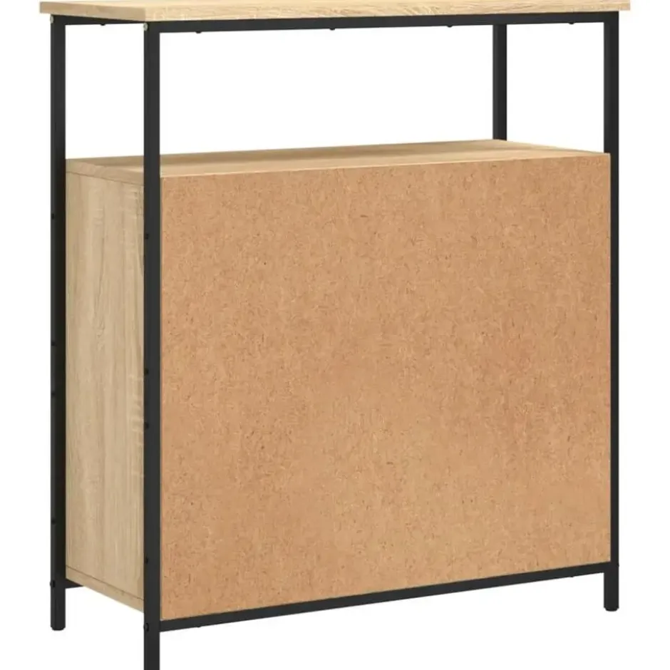 vidaXL - Dressoir met 1 plank 2 deuren - Sonoma eiken - Hout -70x30x80 cm