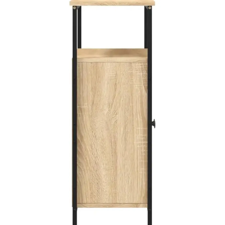 vidaXL - Dressoir met 1 plank 2 deuren - Sonoma eiken - Hout -70x30x80 cm