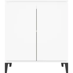 vidaXL - Dressoir - Wit - Bewerkt hout