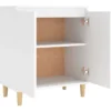 vidaXL - Dressoir - Wit - Bewerkt hout